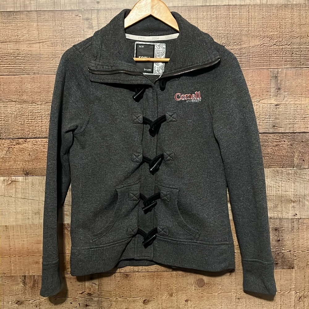 Women's Dark Gray Toggle Jacket